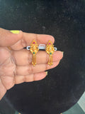 O50, impon earring with 50 mg gold polish
