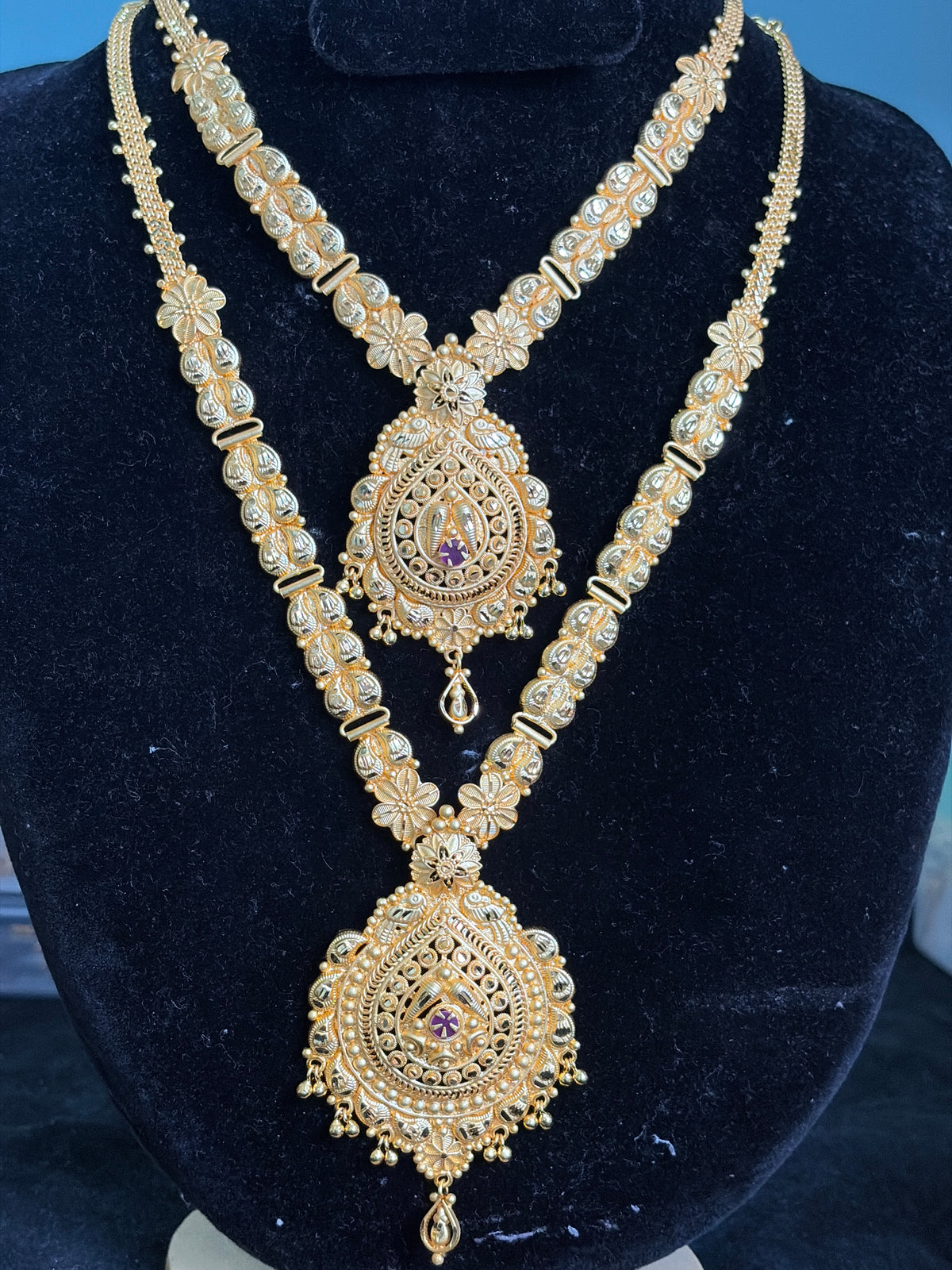 067, 1 g gold plating necklace, Aaram