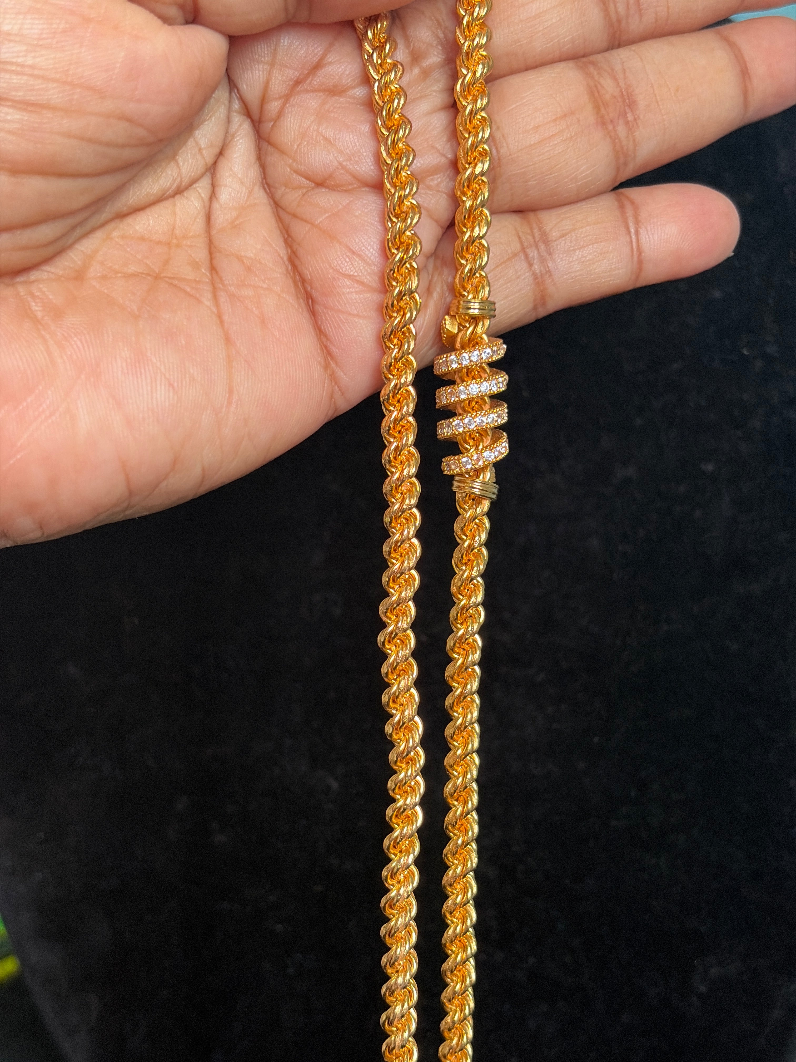 032, impon thali chain 26 inch,5 pown thickness