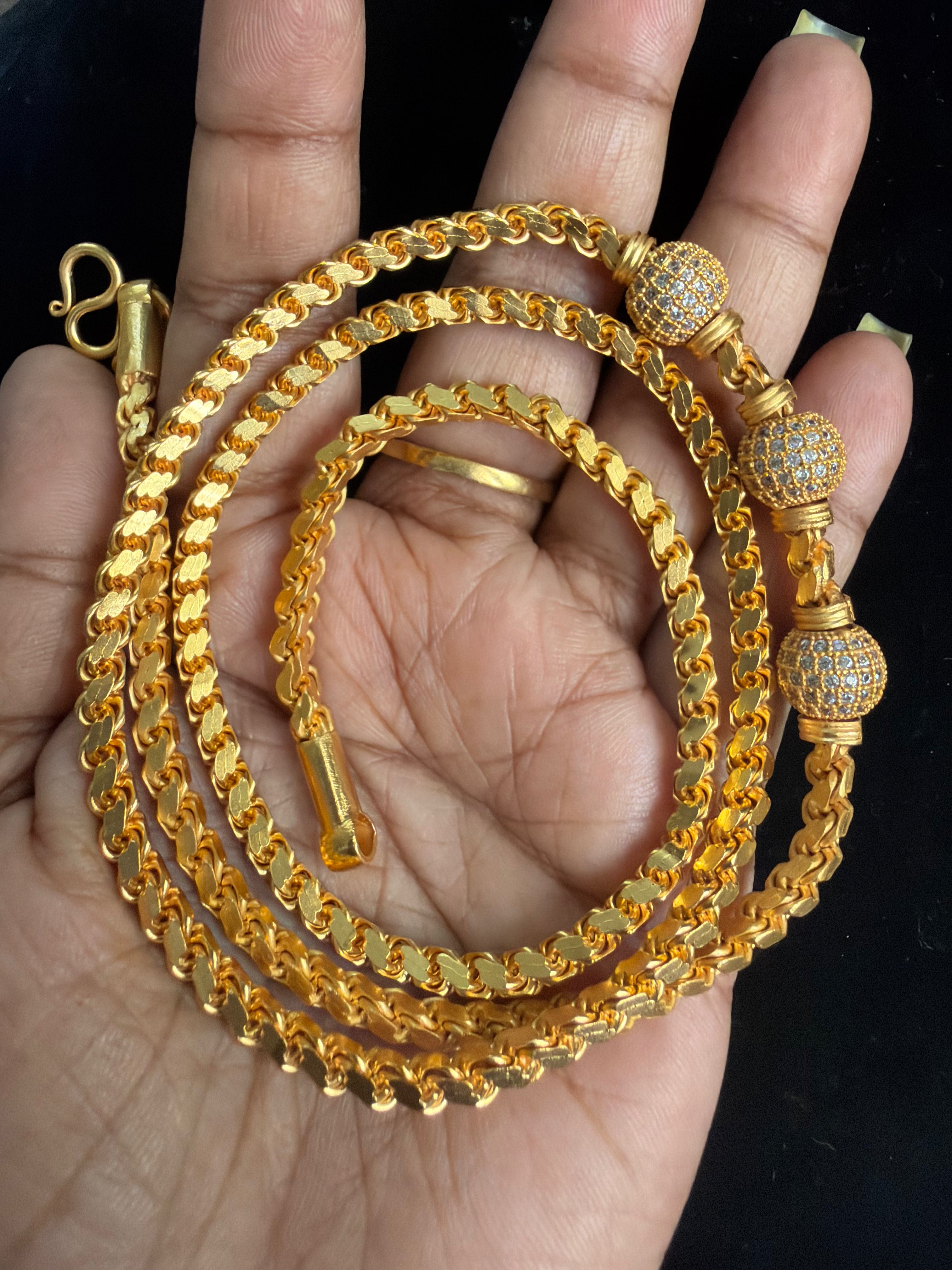 054, impon thali chain, 5 pown thickness, 26 inches